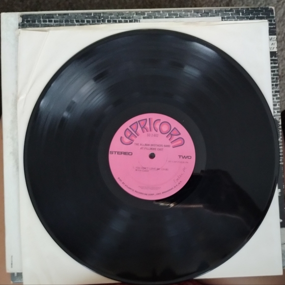 Allman Brothers "Fillamore East" Vinyl Record Rare Pink label 2LP - Picture 4 of 9